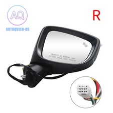 Rh Mirror W Blind Spot Detection Turn Signal For 2017-2018 Mazda 3