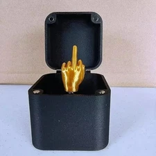 Middle Finger in a Box - Surprise Gift for Office Desk or Home Decor Gifts USA