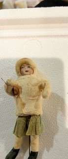 Antique Cotton/paper Handmade Christmas Ornment