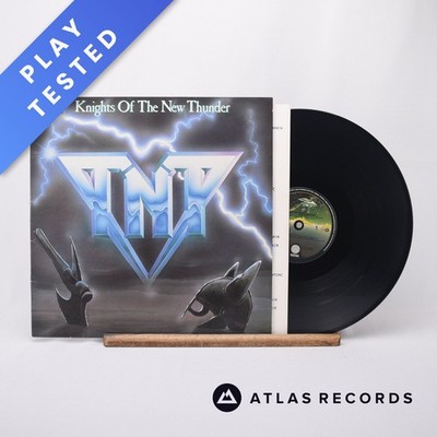 TNT Knights Of The New Thunder 1Y 2Y LP Album Vinyl Record 818 865-1 - EX/VG+