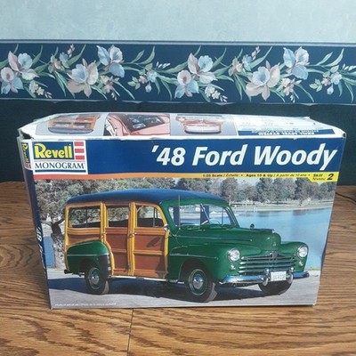 Revell Monogram '48 Ford Woody 1:25 Unassembled Model Kit Chrome #85-2540
