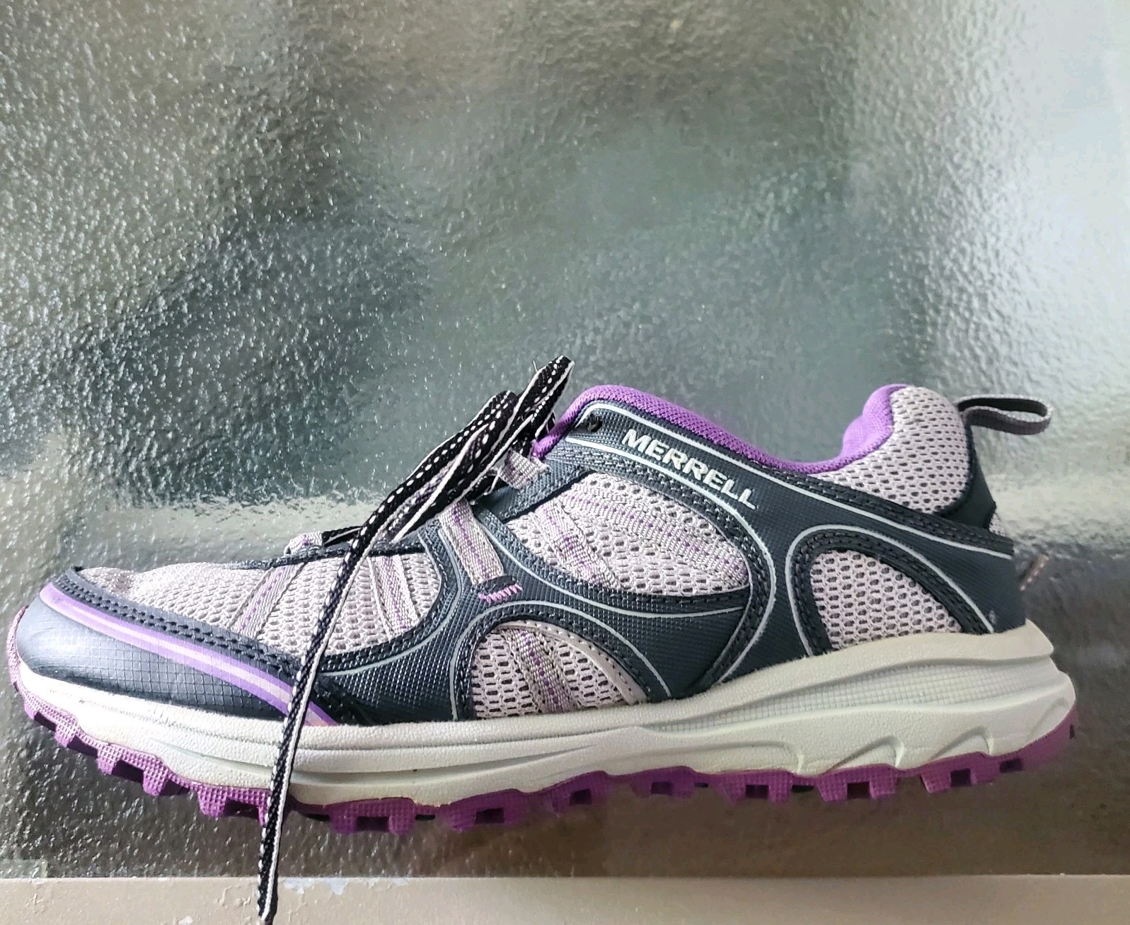 Merrell Trail Hace Hiking Sneaker Women's 7 Granite Gray Royal Lilac J196098C