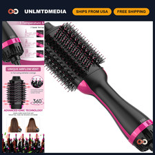 4-in-1 Hair Dryer Brush & Volumizer, Hot Air Styling Tool, Anti-Frizz, Salon Qua