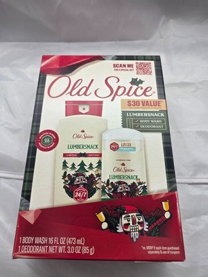 Old Spice Gift Set Lumbersnack - Body Wash & Deodorant 