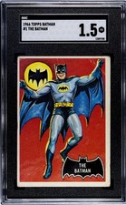 1966 Topps Batman #1 Rookie Card Graded SGC 1.5   - Fast Shipping! 50a