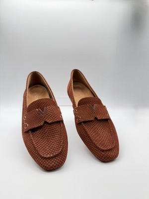 Vionic Womens Loafers Shoes 6M Baked Clay Sadie Nubuck Suede Snakeskin Print