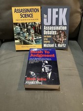 3 BOOKS ~ JFK ASSASSINATION CONSPIRACY ~ Science ~ Rush To Judgment ~ Theory