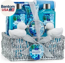 Christmas Gifts, Spa Gift Basket in Heavenly Ocean Bliss Scent-9Pc Bath & Body S