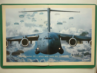 11/1997 PUB BOEING C-17 GLOBEMASTER III PARATROOPERS PARATROOPERS GERMAN AD