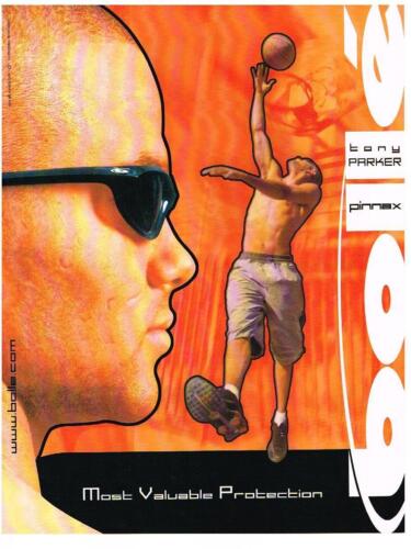 PUBLICITE ADVERTISING  2002    BOLLE   TONY PARKER  PINNAX - Bild 1 von 1