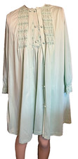 Vintage Gossard Artemis Mint lime green 2 Piece PJ Gown Coat/Robe Set L