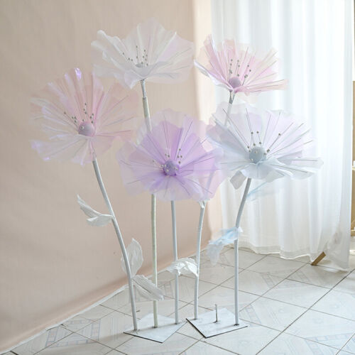 Grande Espositore da Terra Artificiale Realistico Fiori di Seta Decorazione Festa Fiori Finti - Foto 10 di 33
