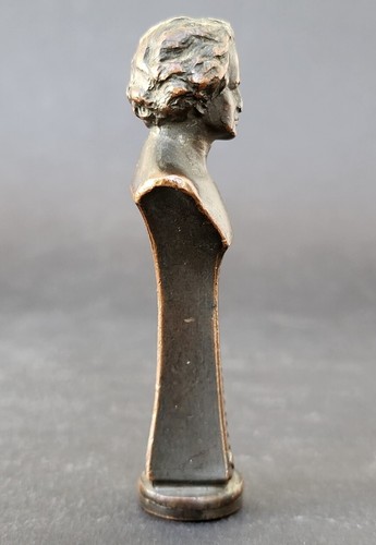 SUPERBE ancien SCEAU CACHET BUSTE DE BEETHOVEN en BRONZE - Photo 8/21