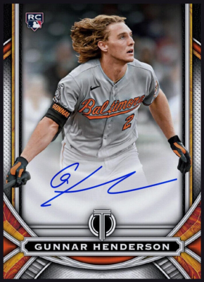 2023 Topps Tribute Signature Rookie RARE - GUNNAR HENDERSON RC 