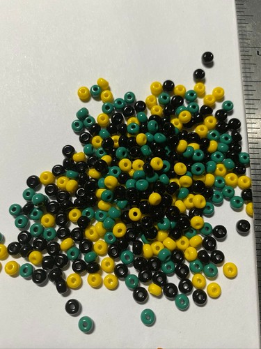 Irie Rasta Red Yellow Green Black Beads - Picture 33 of 86