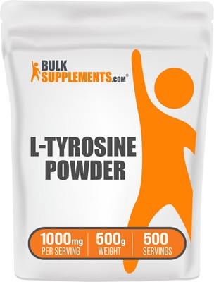BulkSupplements L-Tyrosine Powder - 500 mg Per Serving