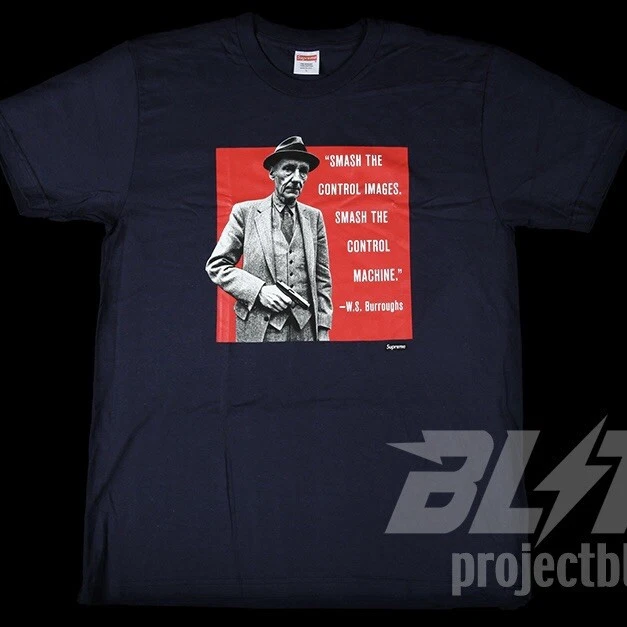 Tee shirt SS16 Supreme Burroughs bleu marine grand L 2016