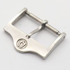 BULOVA Genuine Buckle Men's Wrist Watch Strap Band Parts Silver Color 18mm 2