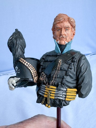 Hand Painted Britain Hussar Officer Miniature Soldier Wellington Napoleon War