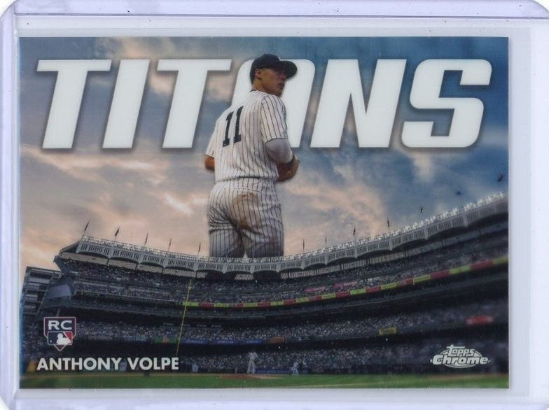 2023 Topps Chrome Update Anthony Volpe Rookie Titans - New York Yankees