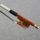 Professional Pernambuco Cello Bow Beautiful Oxhorn Frog Black Hair Wild Tone 4/4