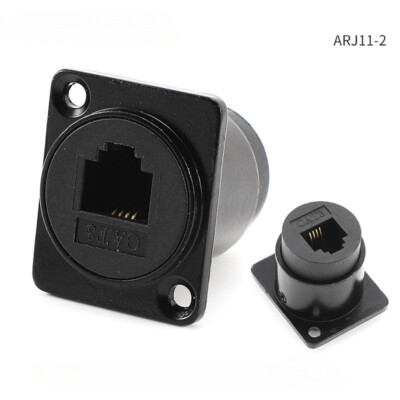 D Type six fast network RJ45 pass through module CAT6 Network cable port 5E