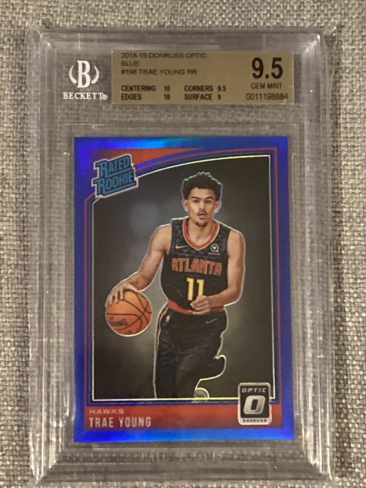 trae young 2018 panini donruss optic rookie 198 /49 BGS 9.5. Nice Subs!!! |  eBay