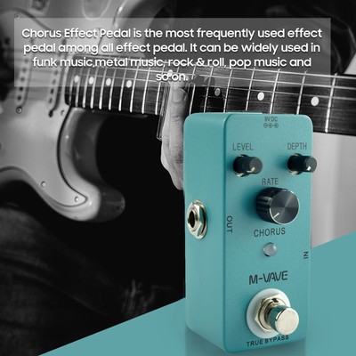 M-VAVE CHORUS Gitarre Analog Classic Chorus Effekt Pedal True Bypass DE B2W6