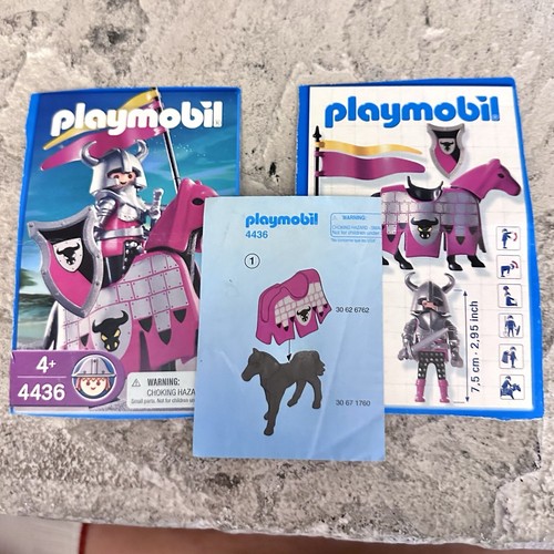 Playmobil 4436 Modellino sentinella spada medievale cavaliere barbaro cavallo spada - Foto 3 di 3