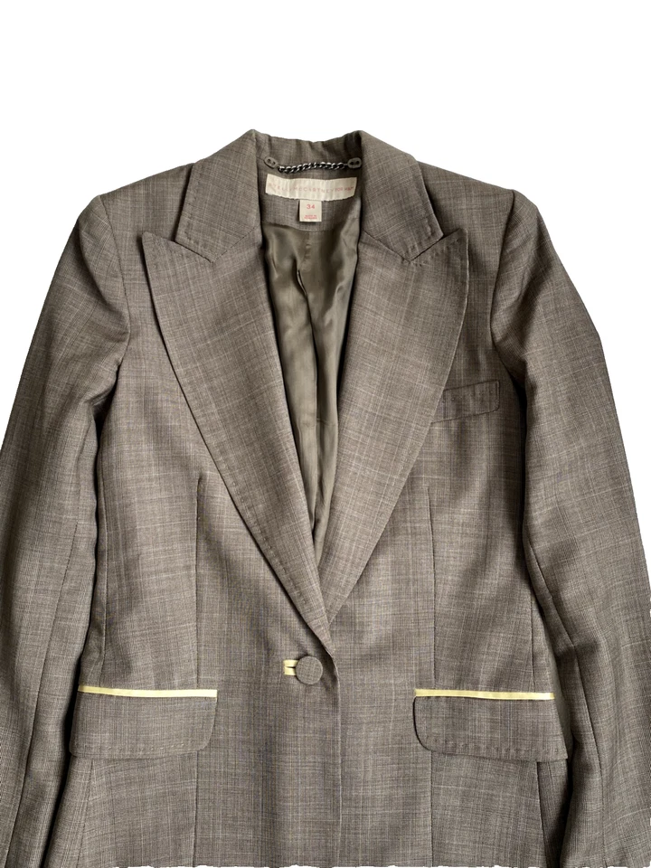 Коричневый блейзер Stella McCartney для H&M размер 34 - Изображение 4 из 4