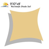 Patio Watcher 9'10x8' Uv Block Sun Shade Sail Canopy In Sand 185gsm Sun Shel... on sale Patio Watcher 9'10x8' Uv Block Sun Shade Sail Canopy In Sand 185gsm Sun Shel... on sale
