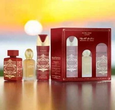 Lattafa Badee Al Oud Sublime 3 Piece Gift Set (Perfume/Hair Mist/Body Spray)