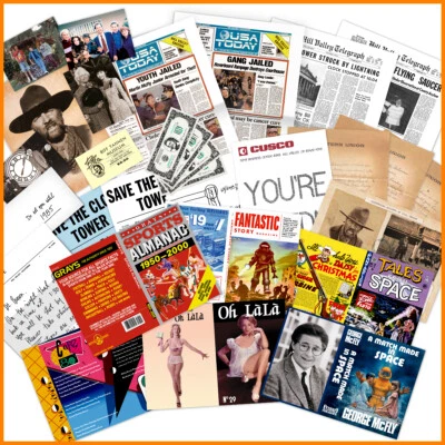 ZURÜCK IN DIE ZUKUNFT 25-teilige Film Prop-Sammlung aus Back to the Future