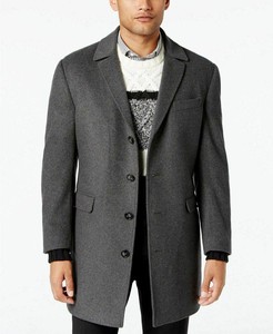 calvin klein slim fit overcoat
