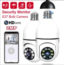 Bulb 2MP E27 Wifi Camera 4 Digital Zoom Video Full Color Night Vision