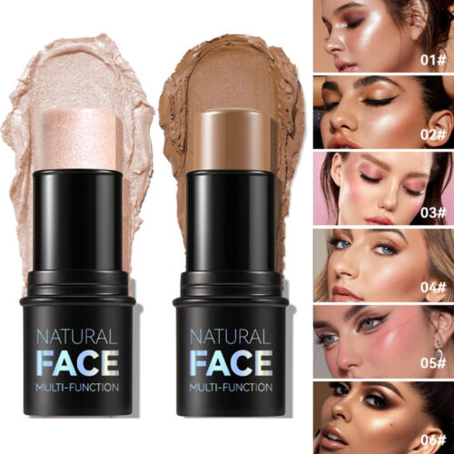 Waterproof Contouring Bronzer Highlighters Stick Glitter Nose Shadow Blusher 、 - Picture 1 of 17