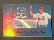 Adam Ottavino 2007 Bowman's Best Blue Autograph Rookie (93/99) St Louis Cardinal