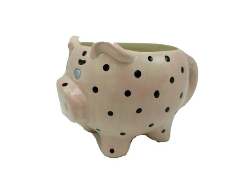 Pink Black Spotted Pig Coffee Mug Cup - Picture 5 of 9