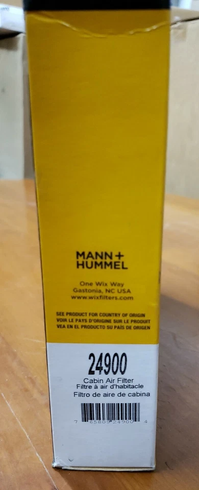 Filtro de aire de cabina WIX 24900 para Toyota Echo RAV4 Yaris Scion tC xA xB Foto 2 de 3