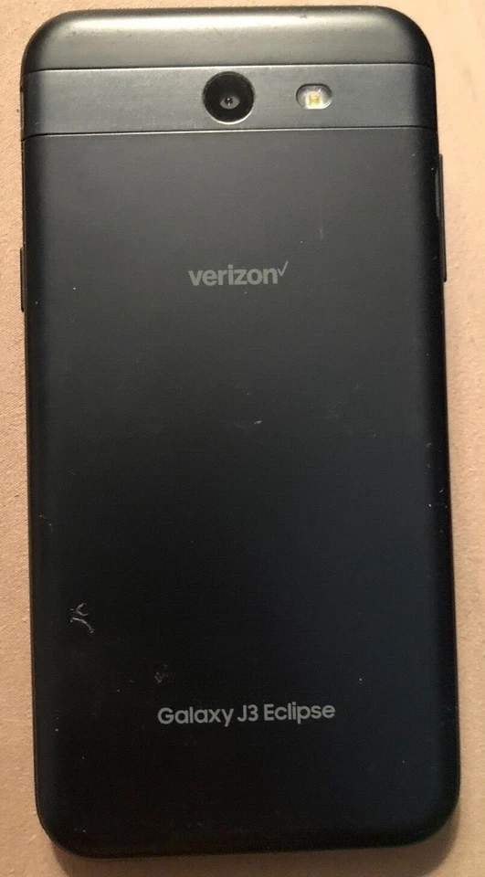 Samsung Galaxy J3 Eclipse Cell Phone (Verizon) Black Good Used LCD Issue - Image 2 of 2