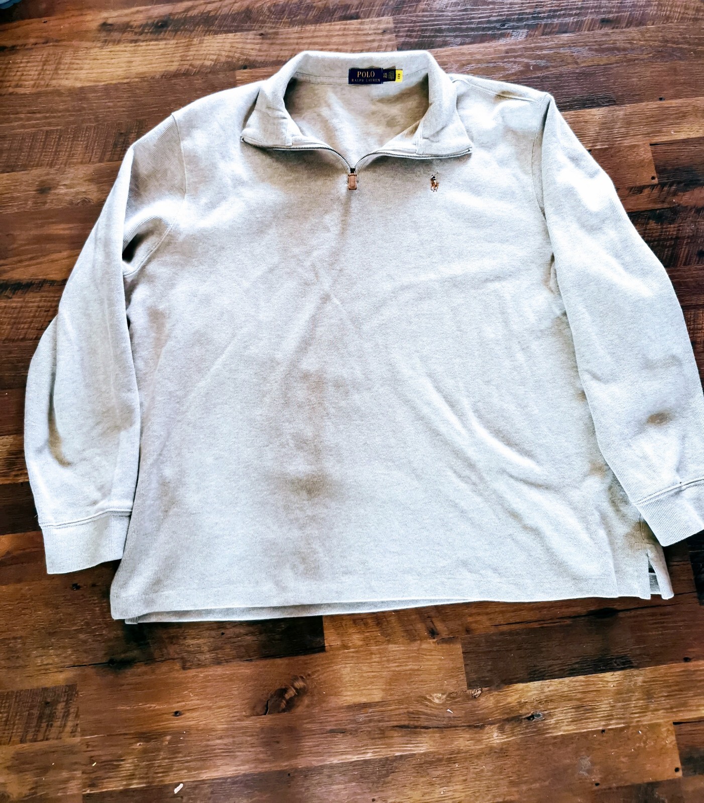 Maglione Polo Ralph Lauren da uomo XXL beige. 1 4 Felpa Cerniera Giacca Pony