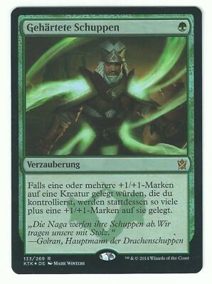 FOIL  Gehärtete Schuppen / Hardened Scales  - KHANS TARKIR -  deutsch (n-mint +)