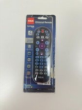 RCA Platinum Pro RCR414BHE 4 Devices Universal Remote Control Backlit Keys Black