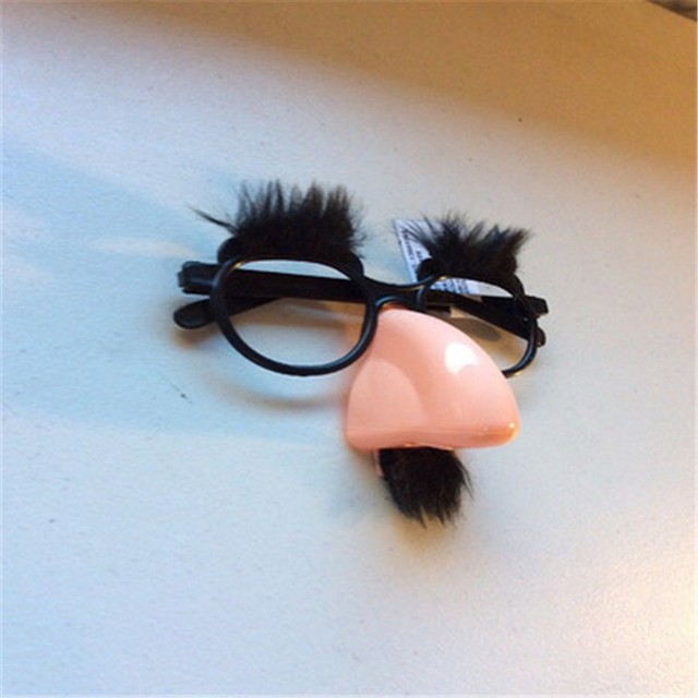 glasses with big nose and mustache