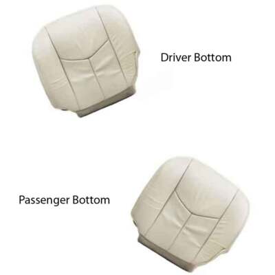 06-07 Comaptible With Cadillac Escal Leath Driver/ Passenger Bott Seat Cover Tan
