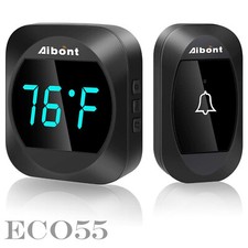 Wireless Doorbell Thermometer Waterproof Door...