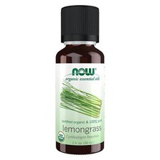 NOW FOODS Lemongrass Oil Organic 1 fl oz