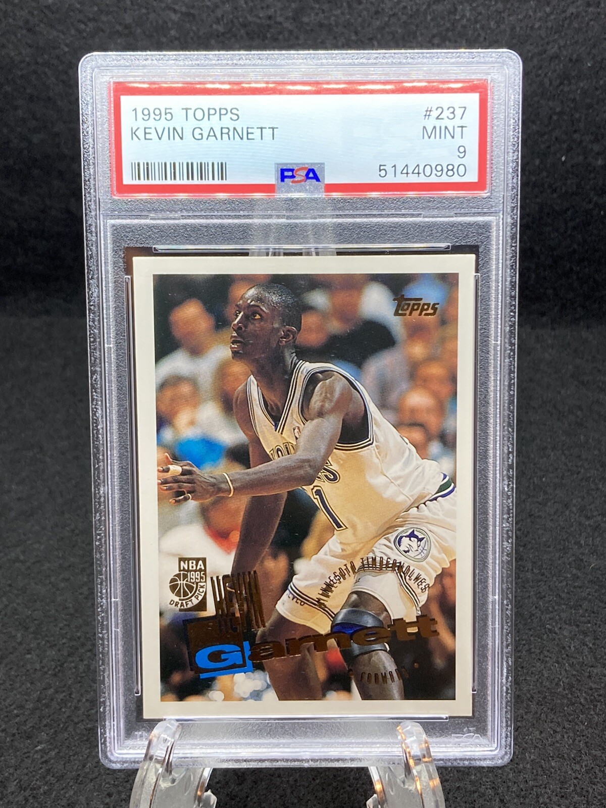 1995-96 Topps Kevin Garnett Rookie Card RC #237 PSA 9 MINT Timberwolves HOF  | eBay