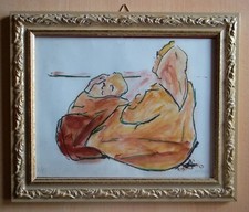 Michele Baretta - "Pensionati" Serigrafia 17/99 con CERTIFICATO DI GARANZIA