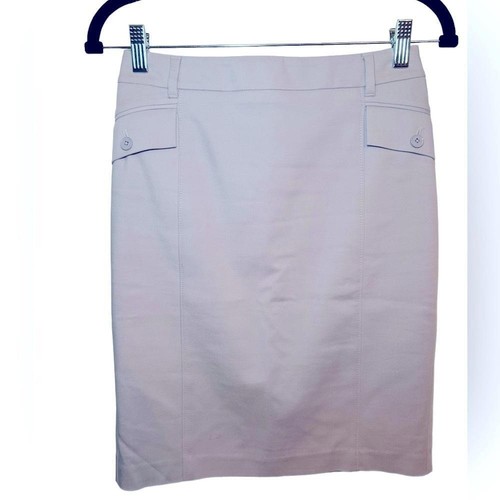 WHITE HOUSE BLACK MARKET Pencil Skirt With Pocket Detail- Grey/Purple Size 00 - Picture 1 of 4